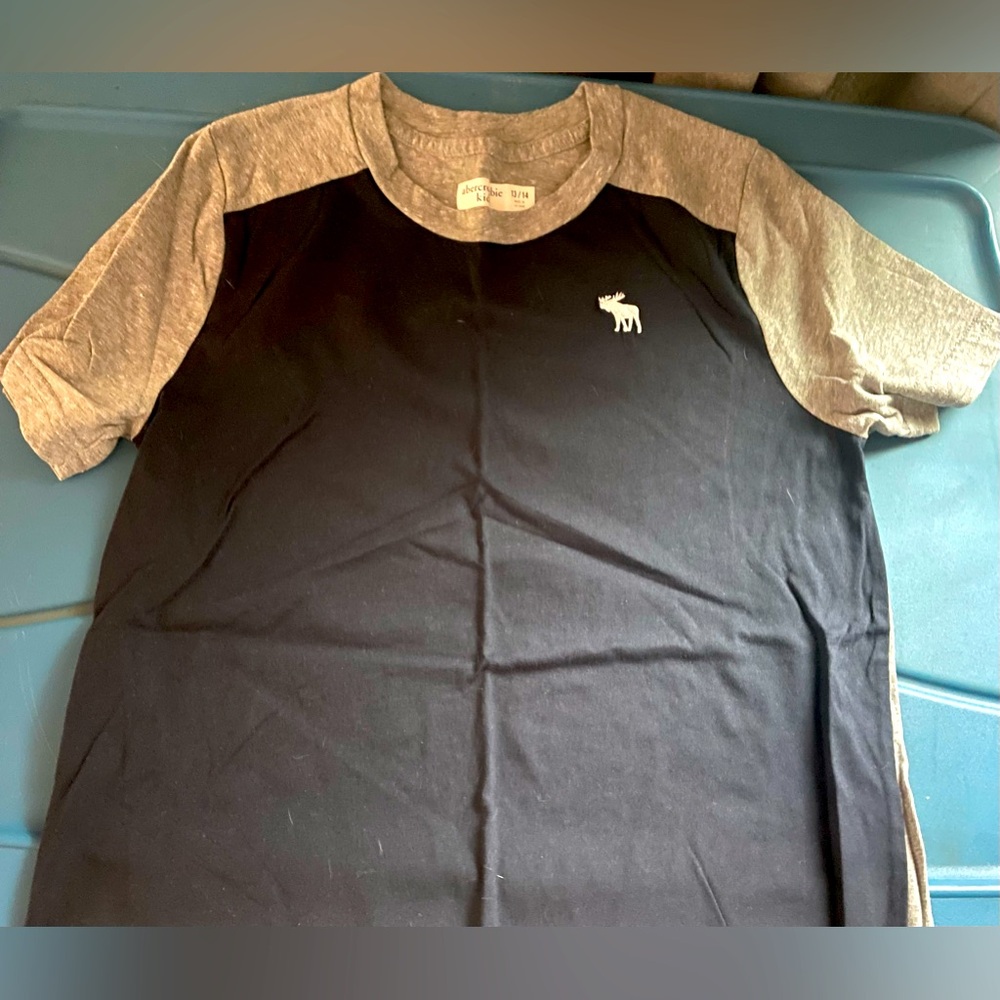 Abercrombie Kids Boy’s Short Sleeve T-shirt, Two toned, size 13/14